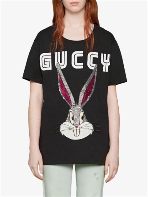 gucci t shirt bugs bunny|Gucci Bugs Bunny t shirt.